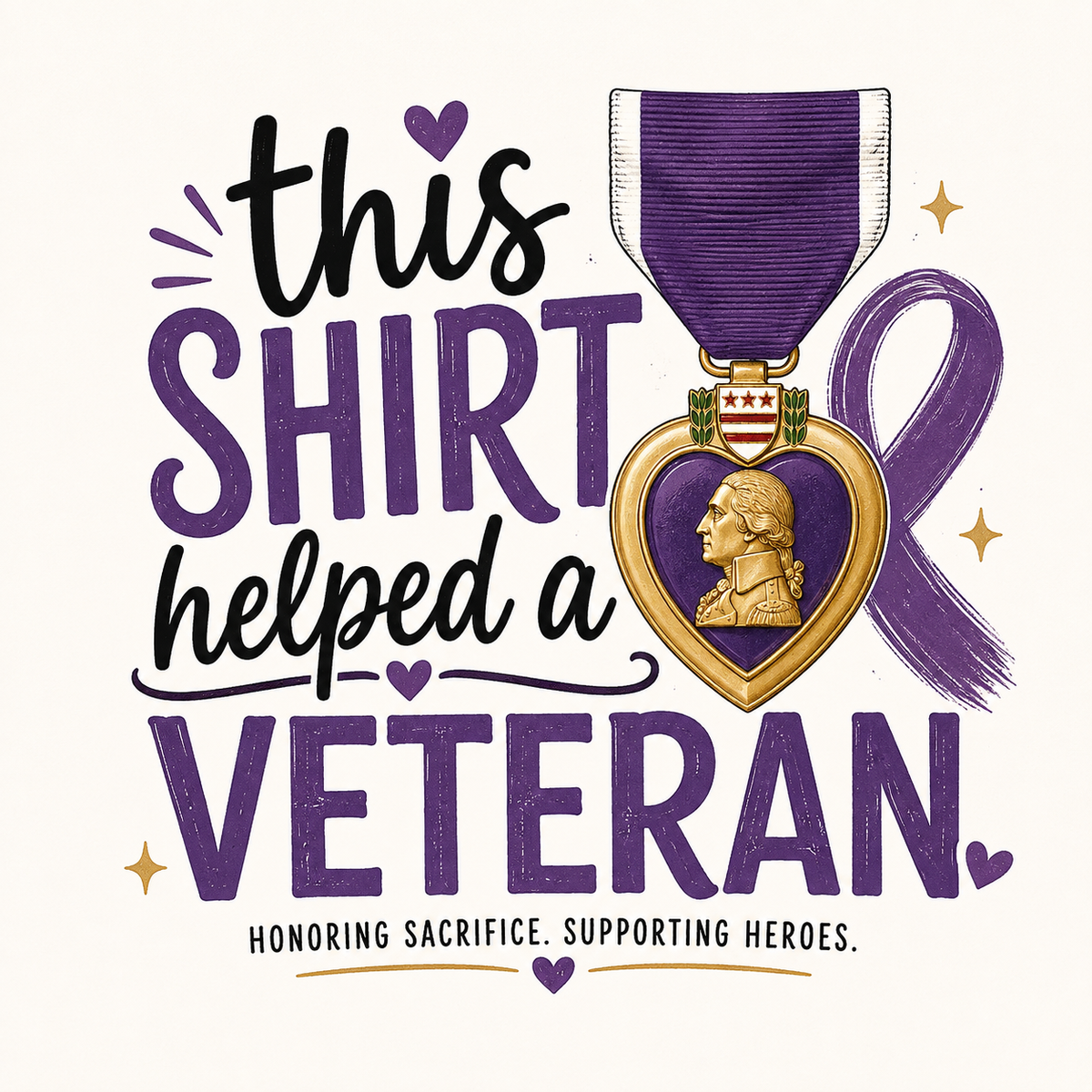 Adult Unisex Tee - This Shirt Helped a Veteran T-Shirt | Veteran Support Tee | Military Fundraiser Shirt | Gildan G500 Unisex Tee