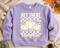 Toddler Pumpkin Sweatshirt | Fall Crewneck, Cotton Blend, Unisex Fit