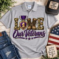💜 Love Our Veterans Polo | Unisex Polo | MOPHA Fundraiser
