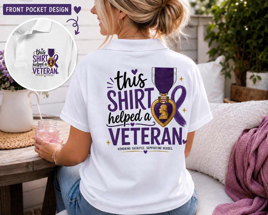 This Shirt Helped a Veteran Polo | Gildan G880 | Veteran Support Shirt