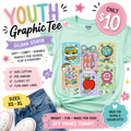 Back to School Youth Shirt, Cute School Graphic Tee, Gildan G500B Kids T-Shirt, Teacher Inspired Tee, First Day of School