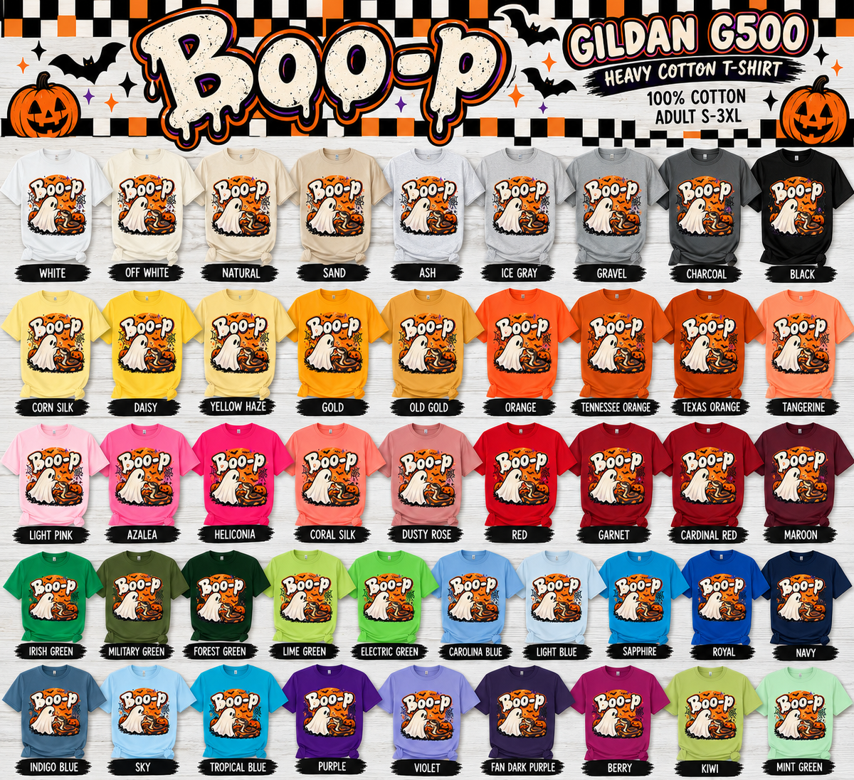 👻🐍 BOO-P! Ghost & Snake Halloween T-Shirt | Adult & Youth Sizes 🎃