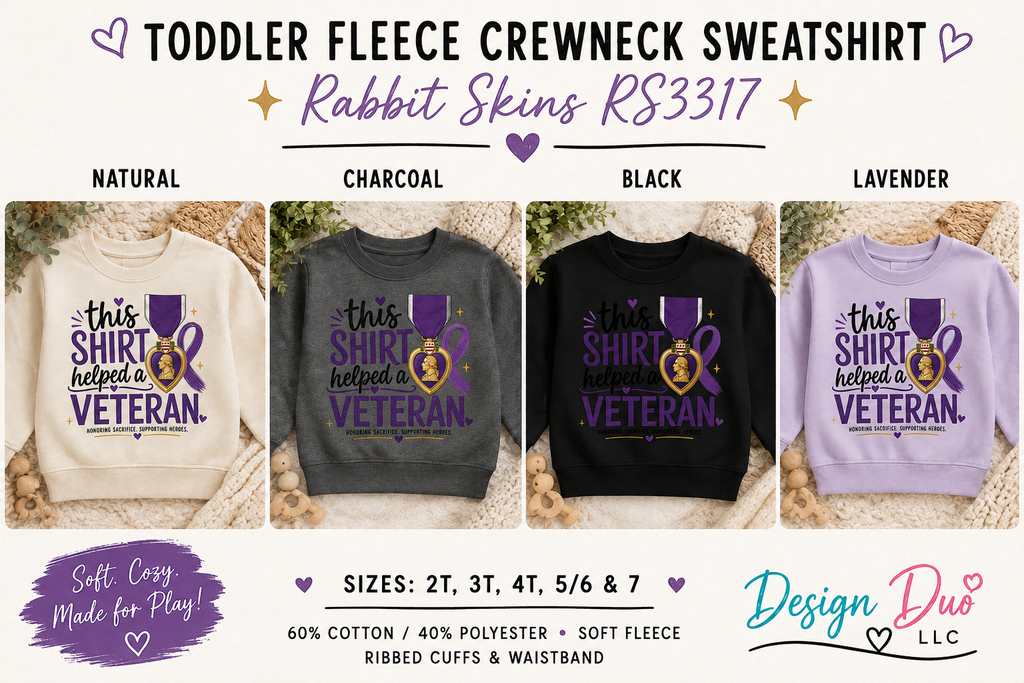 Toddler Crewneck - This Shirt Helped A Veteran I MOPHA Fundraiser