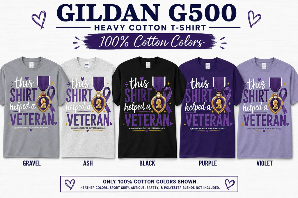 Adult Unisex Tee - This Shirt Helped a Veteran T-Shirt | Veteran Support Tee | Military Fundraiser Shirt | Gildan G500 Unisex Tee