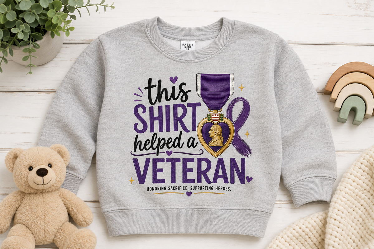 Toddler Crewneck - This Shirt Helped A Veteran I MOPHA Fundraiser