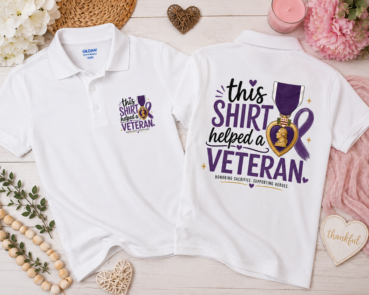 This Shirt Helped a Veteran Polo | Gildan G880 | Veteran Support Shirt