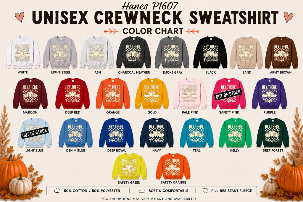 Hey There Pumpkin – Sweatshirt | Cozy Floral Checkerboard Fall Crewneck