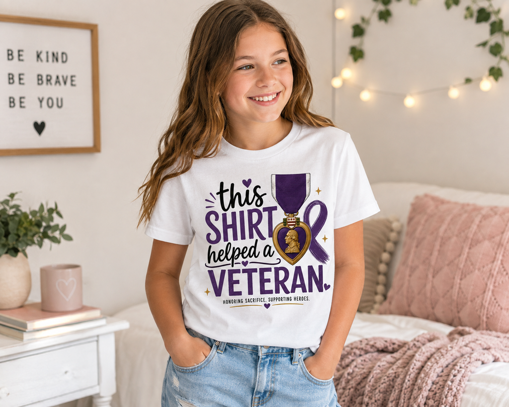 Youth T-Shirt - This Shirt Helped a Veteran | Veteran Support Tee