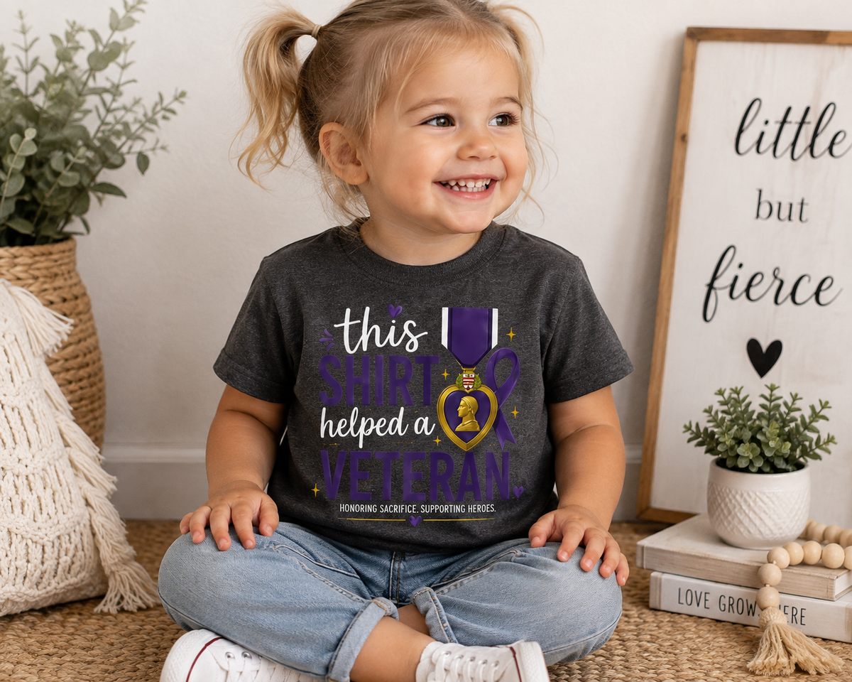 Toddler Tee - This Shirt Helped a Veteran | Veteran Support Shirt | Rabbit Skins RS3301